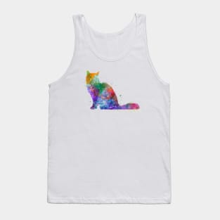 Chartreux cat in watercolor Tank Top